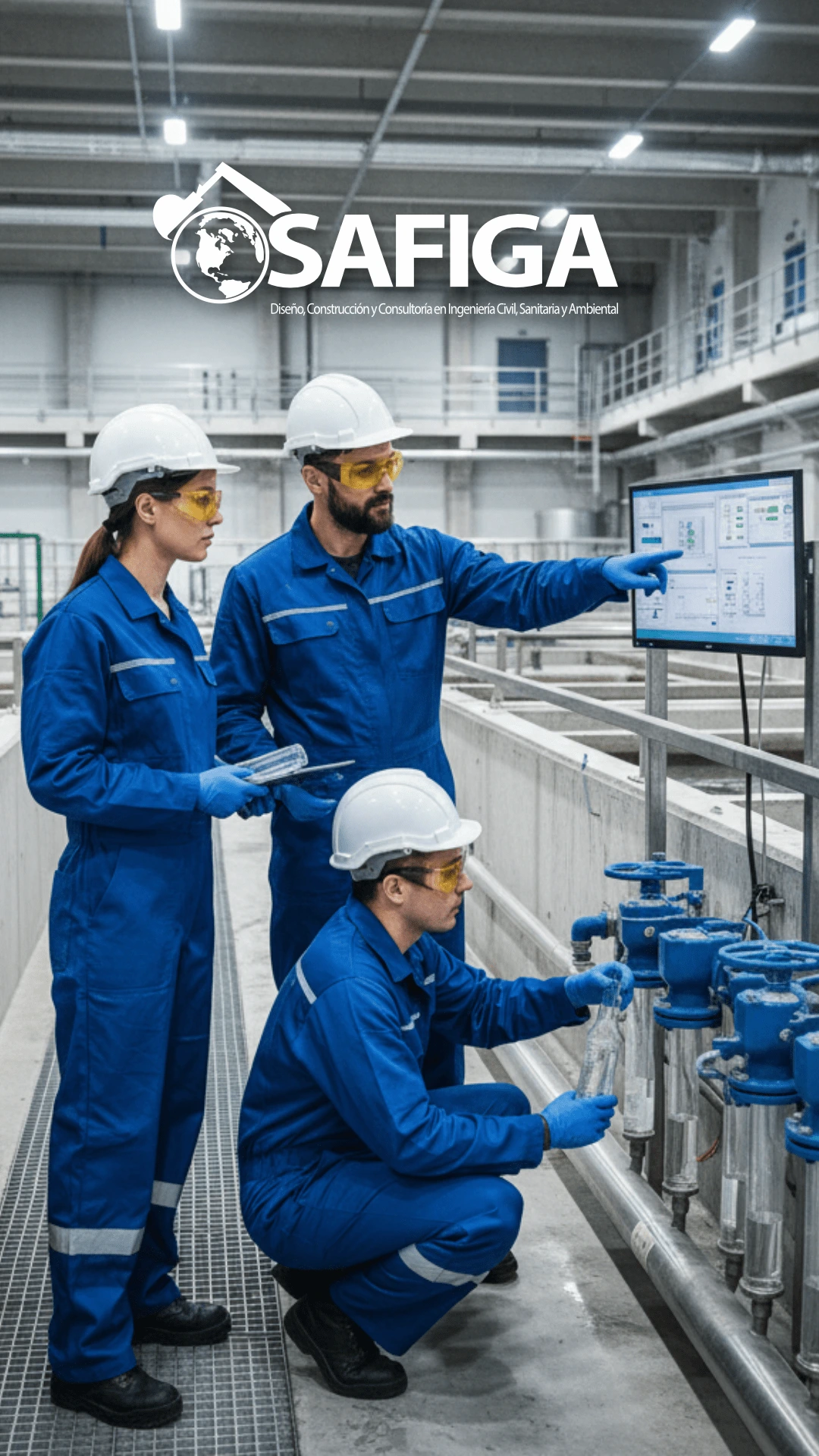 Servicios - SAFIGA SAS, nos especializamos en ofrecer soluciones integrales y sostenibles en ingeniería civil, sanitaria y ambiental.